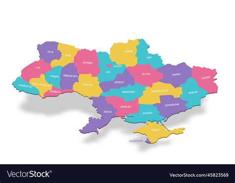 Political Map Of Ukraine