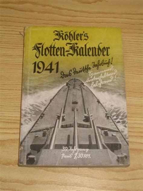 Koehlers Flotten Kalender 1941 Zvab