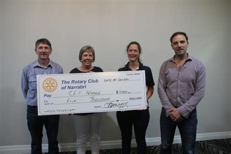Country Education Foundation Thanks Rotary For Generosity The Courier