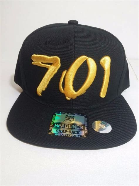 Gorra El Chapo Guzman 701 Chaparrito Snapback Negro Dorado 54900