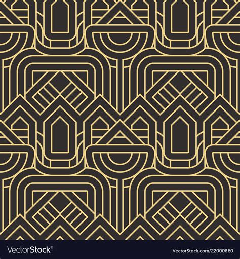 Abstract Art Deco Seamless Pattern Royalty Free Vector