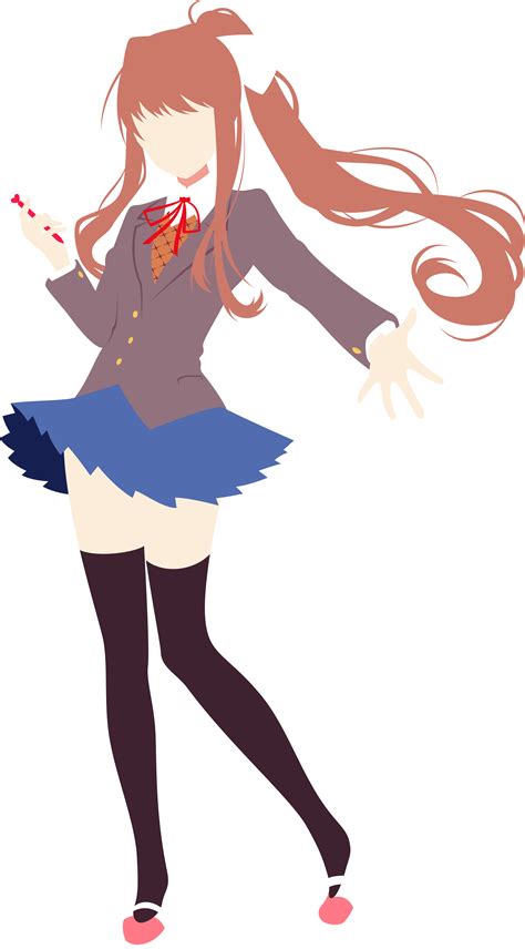 Doki Doki Literature Club Monika Minimalism By Carionto On Deviantart