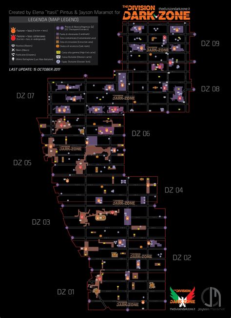 Dark Zone And Pve Boss Maps Updated By The Division Dark Zone R