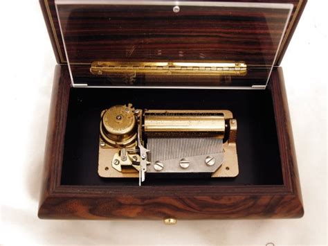 Brand new reuge music boxes for sale and licensed reuge music box repair service center: Vintage Reuge 2 Tune 50 Note Music Box For Sale, Raindrops Keep Falling On My Head, Swiss Reuge ...