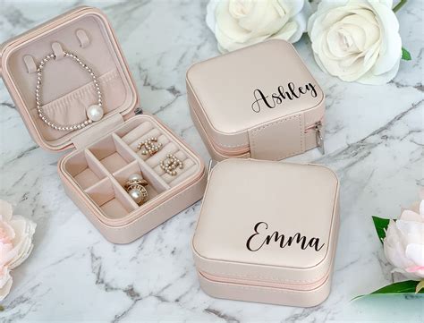 Personalised Jewellery Box Travel Box For Jewellery Etsy