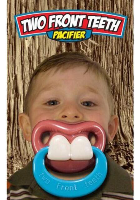 Babies Buck Teeth With Ring Novelty Childs Funny Pacifier Baby Silicone