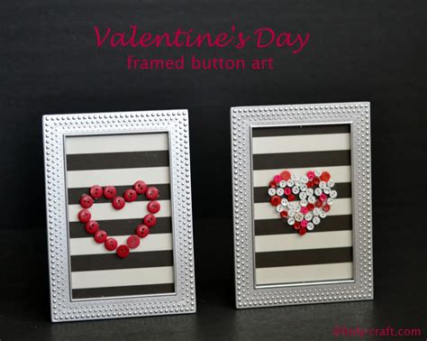 Valentines Day Framed Button Art Rachel Teodoro