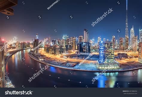 Dubai Panoramic View Top Night Stock Photo 401088454 Shutterstock