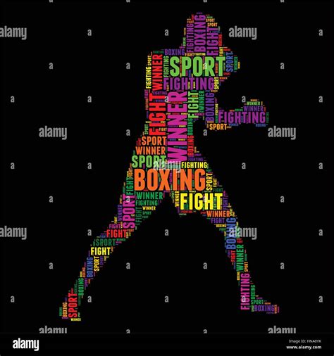 Word Boxing Stock Vector Images Alamy