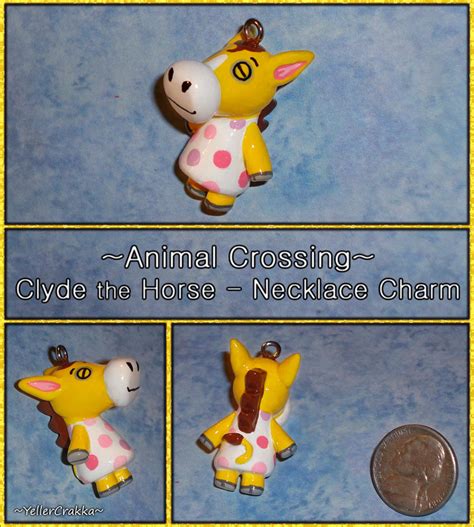 Animal Crossing Clyde The Horse Necklace Charm By Yellercrakka On