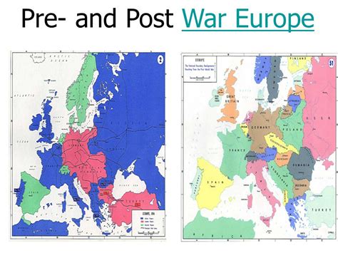 Map Of Europe Before And After World War