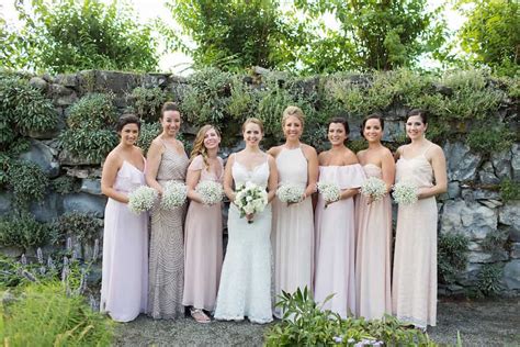 Now the idea of mixing and matching dresses for your 'maids can be kind of a daunting one: 11 Examples of Mix and Match Bridesmaid Dresses Done Right ...
