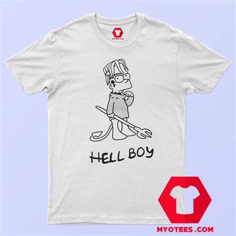Lil Peep White Hell Boy Bart Simpson Unisex T Shirt