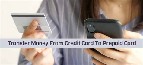 Transfer Money From Credit Card To Prepaid Card Online Using These