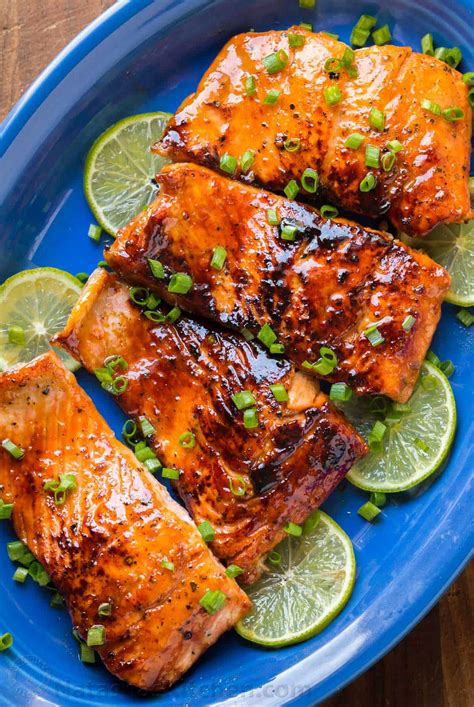 Want a baked salmon recipe? Honey Glazed Salmon Recipe - NatashasKitchen.com