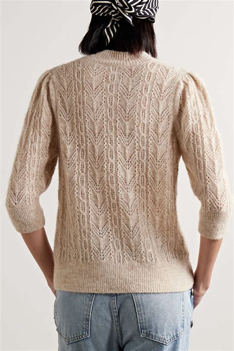 VERONICA BEARD Grinney Pointelle Knit Alpaca Blend Sweater NET A PORTER