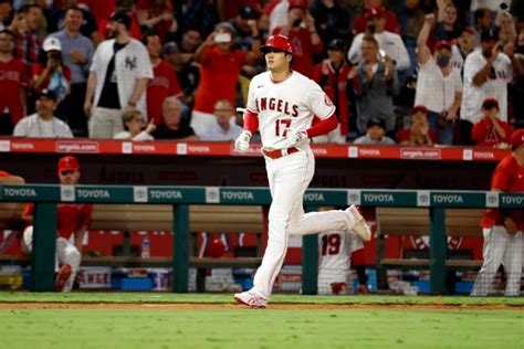 Mlb Shohei Ohtani Hits No 42 As Angels Edge Yankees The Asahi