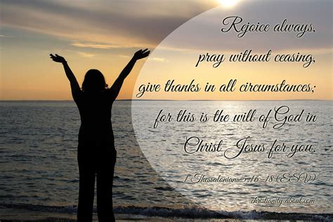 To make a present of: Rejoice Always, Pray Continually, and Give Thanks
