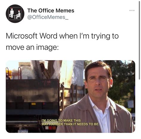 Microsoft Word When Im Trying To Move An Image The Office Know
