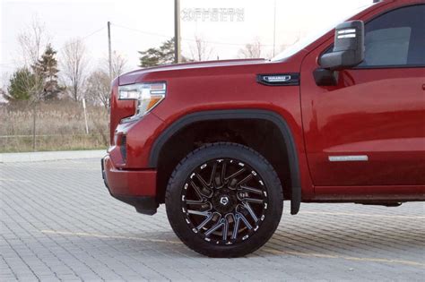 2021 Gmc Sierra 1500 With 22x12 48 Tis 554bm And 33125r22 Nitto