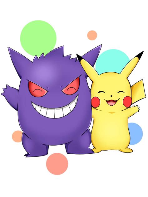 ピカチュウとゲンガー ポケモンキッズイラストコンテスト テーマは「ピカチュウとなかよしポケモン」！ 投稿一覧 ポケモンキッズイラストコンテスト テーマは「ピカチュウと仲良しポケモン