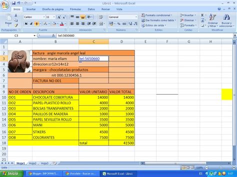 Informatica 901 Factura En Excel