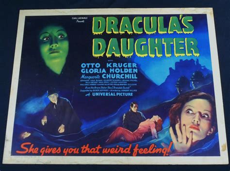 1936 Dracula S Daughter Half Sheet Poster Posters And Prints Hobbydb