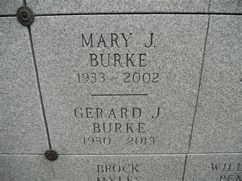 Mary J Burke 1933 2002 Find A Grave Memorial