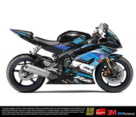 Motorcycle Accessories Motorcycle Decals And Stickers Yamaha R6 Graphic