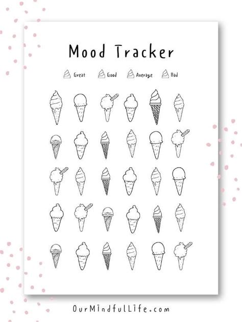 Free And Beautiful Mood Tracker Printables Our Mindful Life