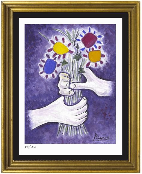 Pablo Picasso Bouquet Of Peace Signed And Hand Numbered Limited Edition