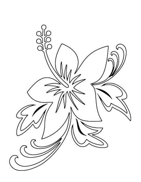 My spring flowers coloring page has tulips, hyacinths, daisies, daffodils and other flowers to bring joy to you and your friends. 7 Best Images of Printable Tropical Flowers - Free ...