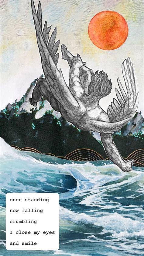 Icarus Falling Aesthetic Icarus Greekmythology Sun Waves Myths
