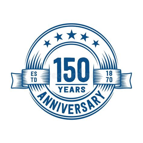 150 Years Anniversary Celebration Logotype 150th Anniversary Logo