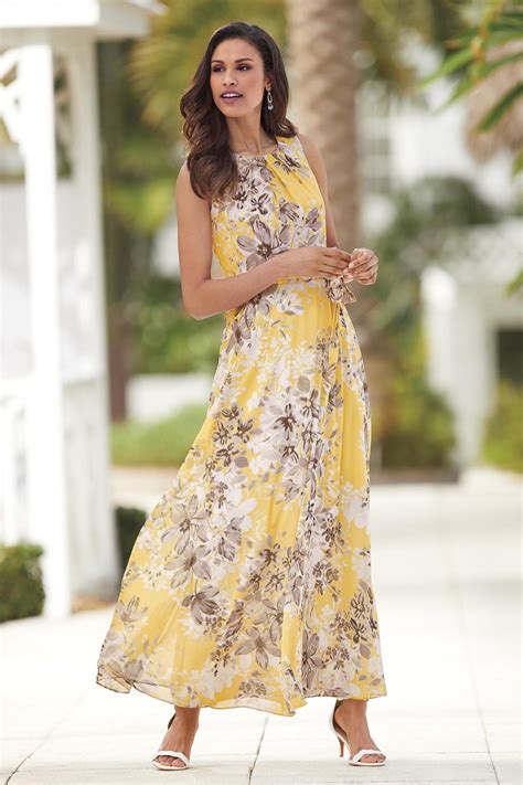 Favorite Georgette Maxi Dress Classic Womens Clothing From