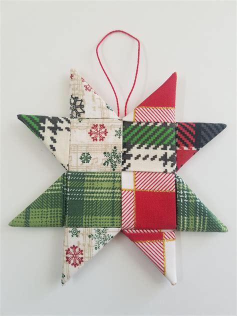 5 Scandinavian Folded Star Christmas Ornament Etsy