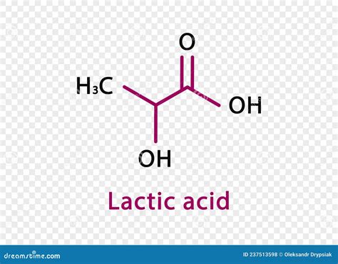 Lactic Acid Chemical Formula Lactic Acid Structural Chemical Formula
