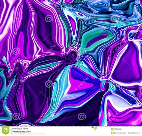 Wavy Abstraction In Purple And Emerald Colors Stock Photo Image Of