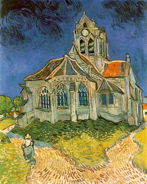 Vincent Van Gogh The Church At Auvers Masterpieces Adult Coloring Pages
