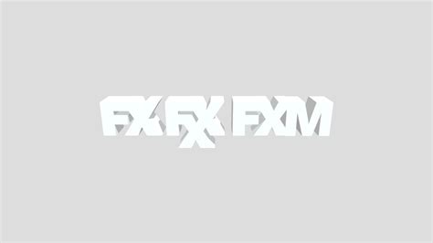 Fx Fxx Fxm Logo 3d Model By Efrainjaraleno57 A1ddff2 Sketchfab