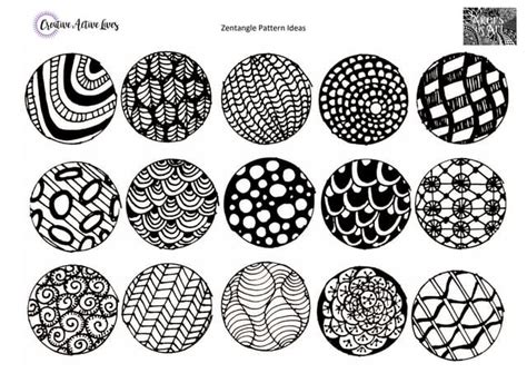 Zentangle Pattern Examplespdf