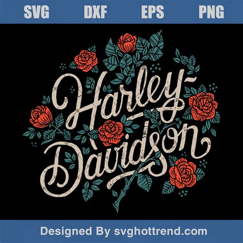 Harley Davidson Svg Harley Davidson Logo Svg Harley Davidson Rose Svg