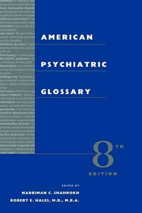 The Language Of Mental Health A Glossary Of Psychiatric Terms By