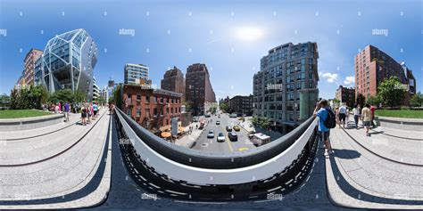 360° View Of New York City High Line At W23rd St Alamy