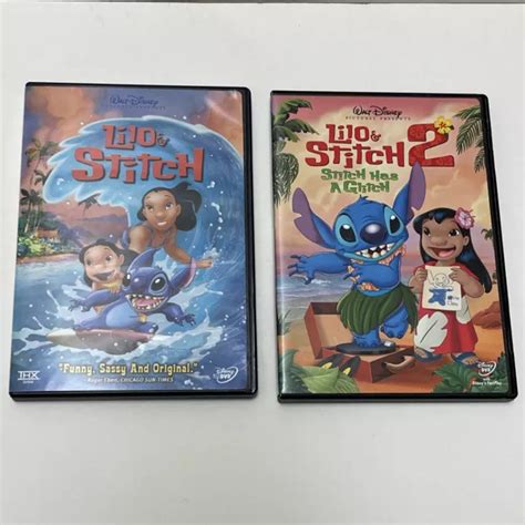3 DISNEY LILO Stitch DVD Lot Lilo Stitch 1 2 Stitch The