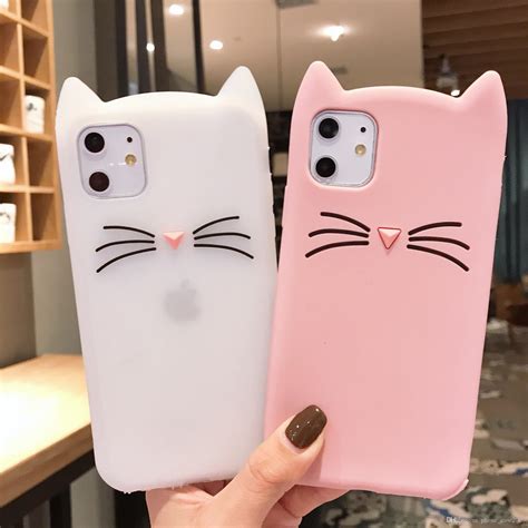 cute beard cat soft silicone case for iphone 11 pro max xs max xr xs x 8 7 6 s10 plus s10e s9