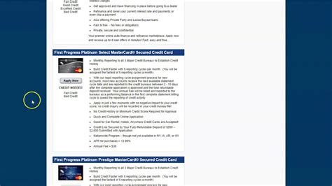 We did not find results for: First Progress Platinum Select MasterCard® Secured Credit Card Overview - YouTube