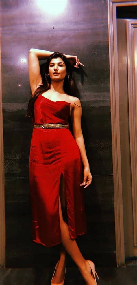 Red Alert Nehal Chudasama Rocks The Colour Ahead Of Valentine S Day