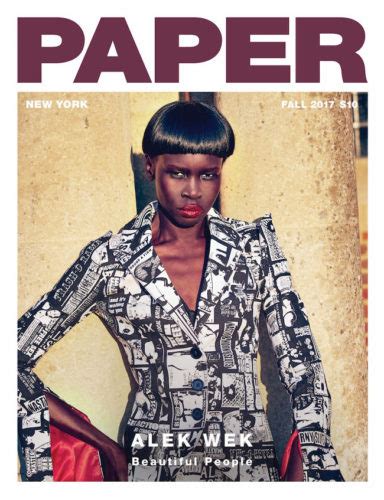 Alek Wek Covers Paper Magazine Fall 2017 Issue Images By Ellen Von