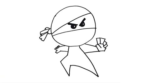 Ninja Drawing For Kids